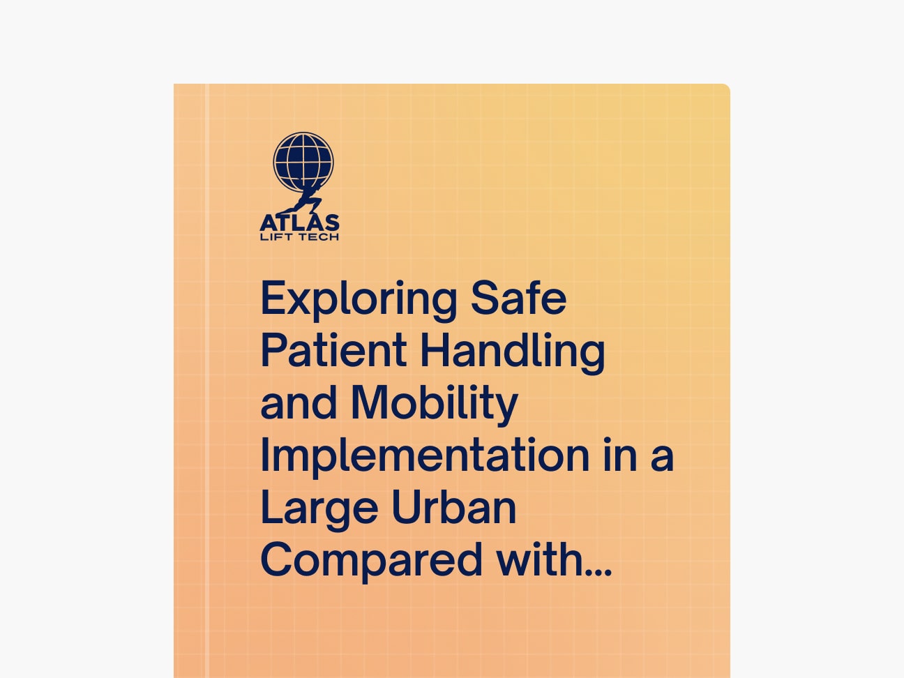 Exploring Safe Patient Handling and Mobility Implementation in a Large